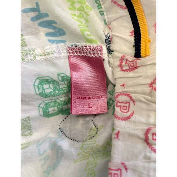 Vintage PINK Victorias Secret y2k lounge Pajama Pants L The University Of Pink - Picture 7 of 10